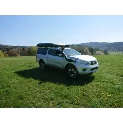 Hardtop Contour noir/ lisse sans fenêtre latérale pour Nissan Navara NP30 EU 2015+ double cabine Alu-Cab